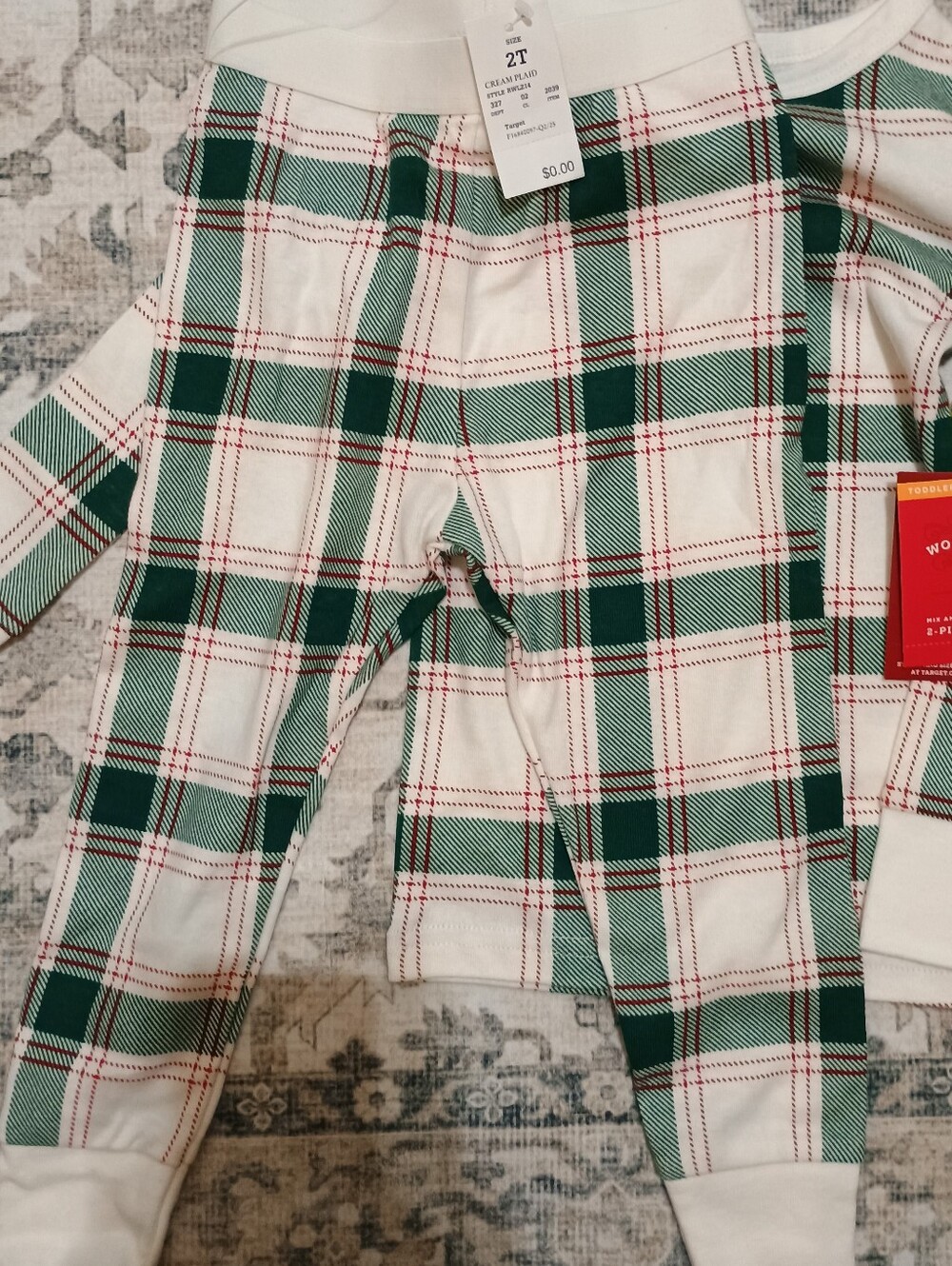 NWT Christmas PJ Set, 2T - Picture 3 of 5